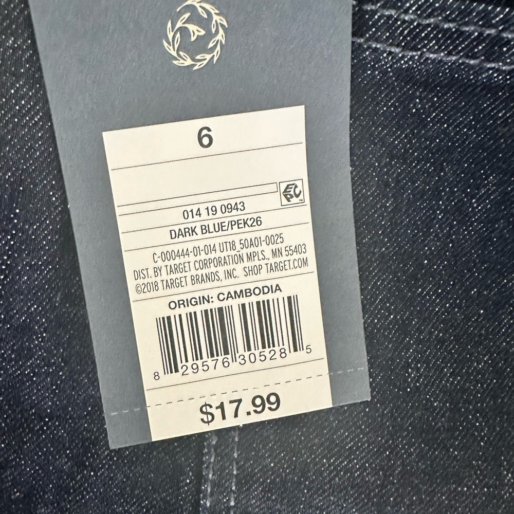 🆕 Universal Thread Shorts Womens 6/28R Blue Vintage Midi Cut-Off Stretch Denim - Picture 5 of 8